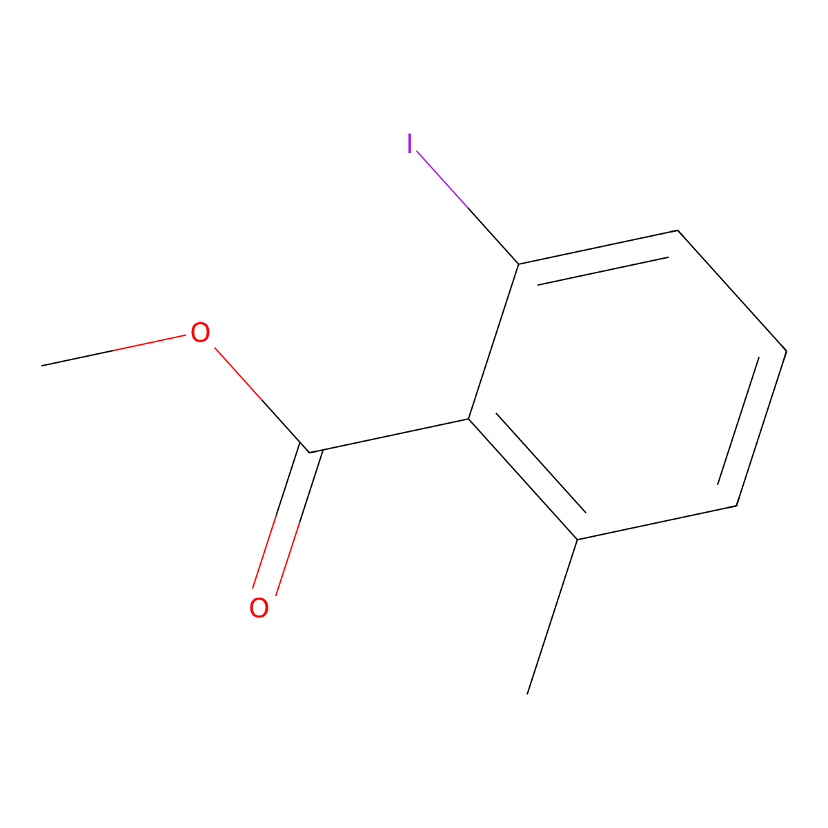 Methyl 2-iodo-6-methylbenzoate molecular structure, CAS 103440-55-7