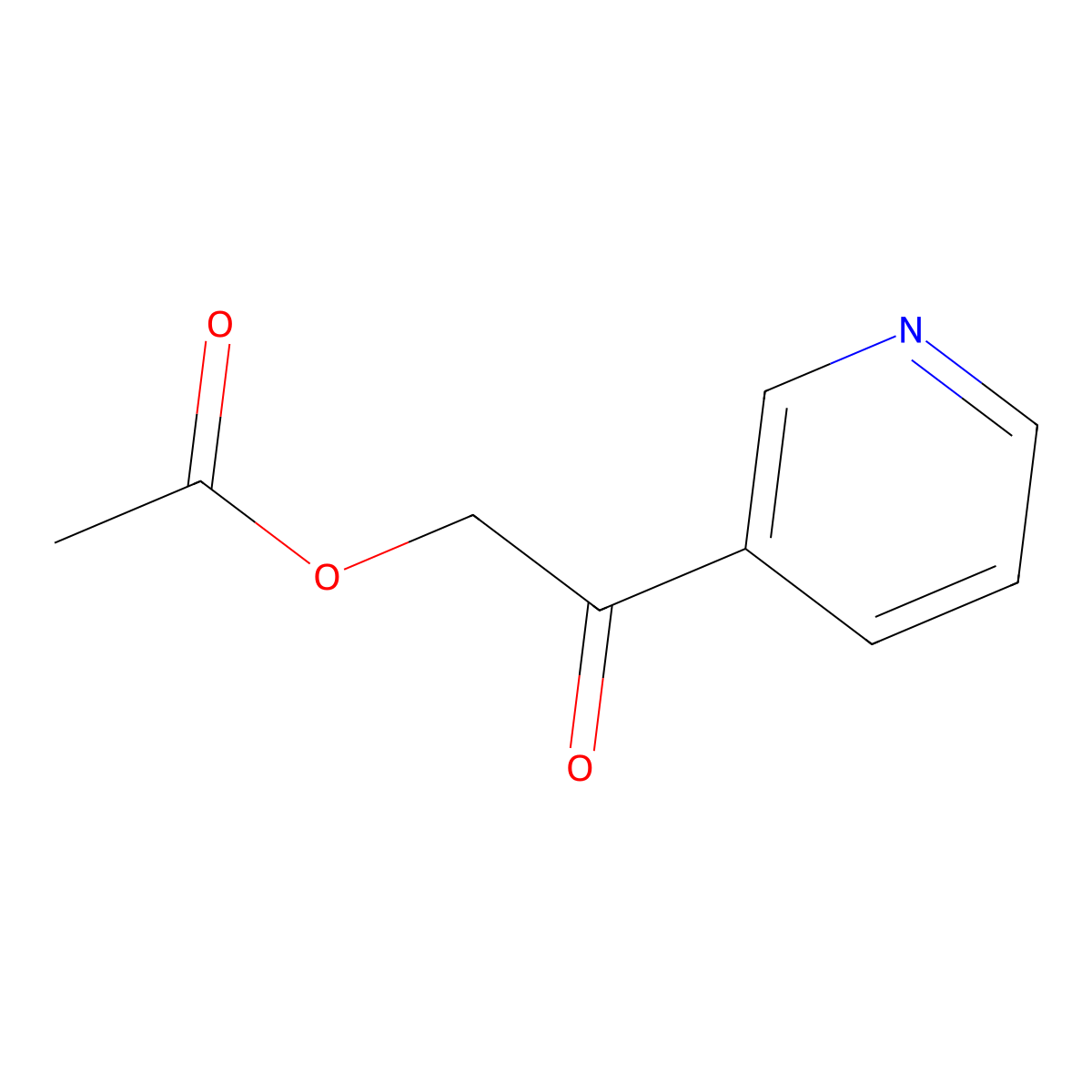 2-Oxo-2-(pyridin-3-yl)ethyl acetate molecular structure, CAS 103440-87-5