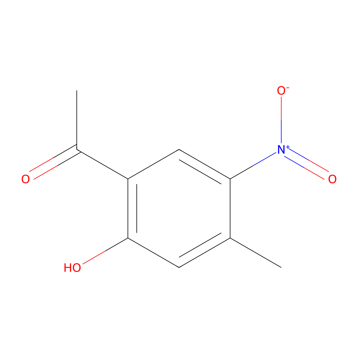 2'-Hydroxy-4'-methyl-5'-nitroacetophenone molecular structure, CAS 103440-91-1