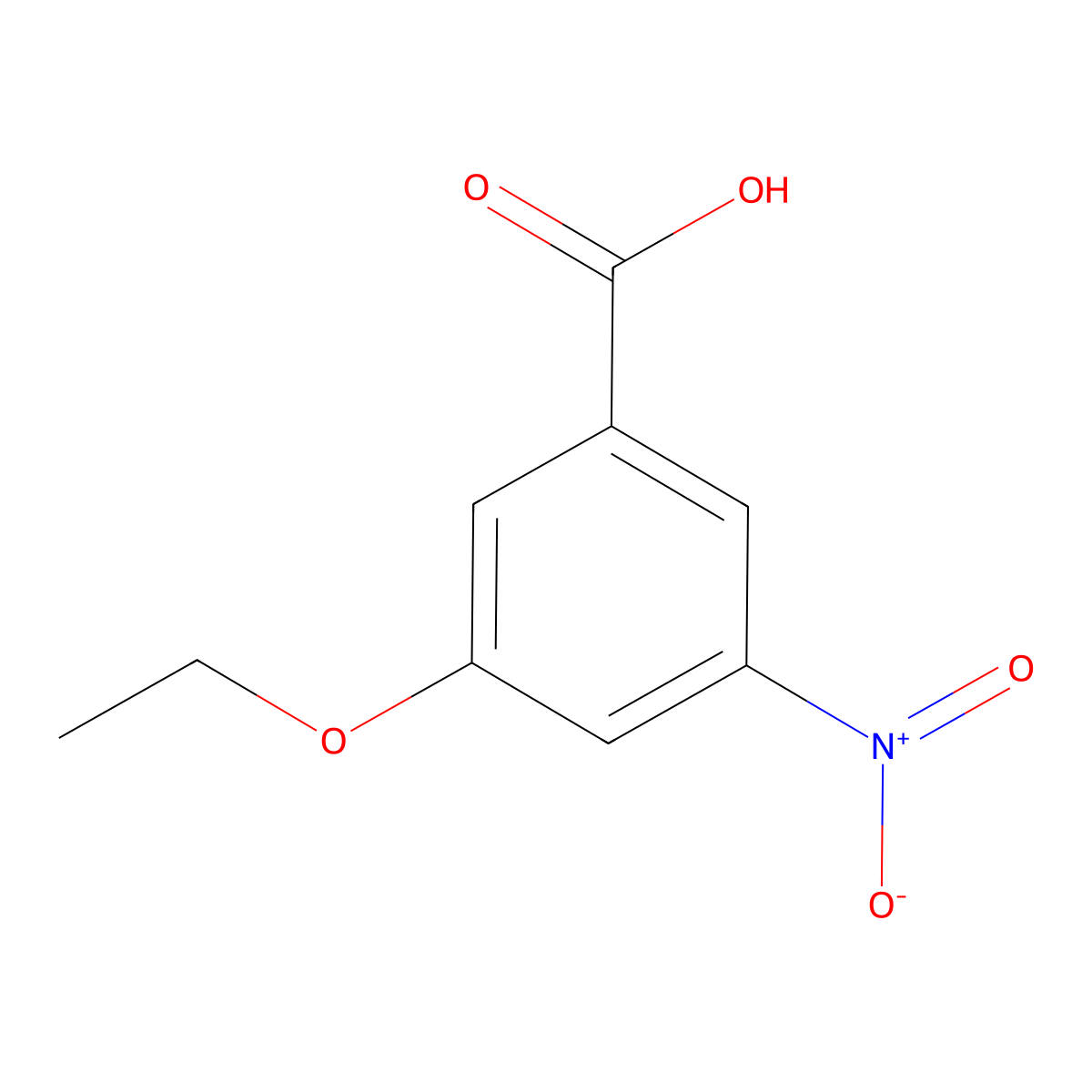 3-Ethoxy-5-nitrobenzoic acid molecular structure, CAS 103440-97-7