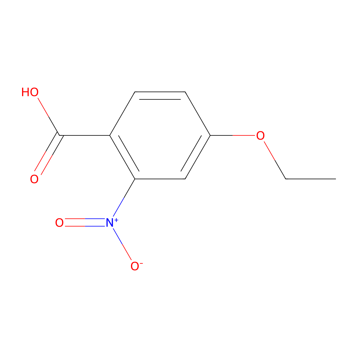 4-Ethoxy-2-nitrobenzoic acid molecular structure, CAS 103440-98-8