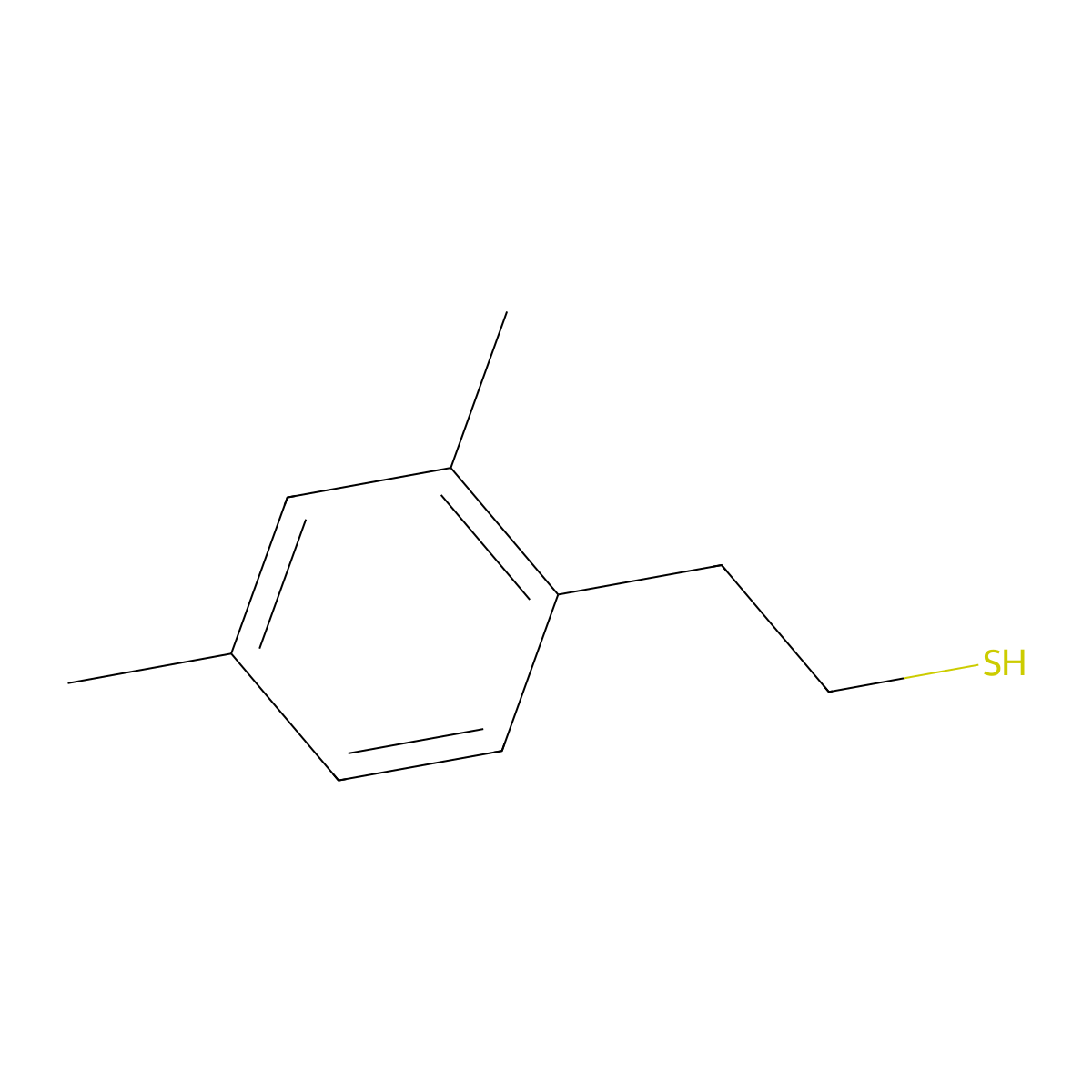 2-(2,4-Dimethylphenyl)ethanethiol molecular structure, CAS 103441-49-2