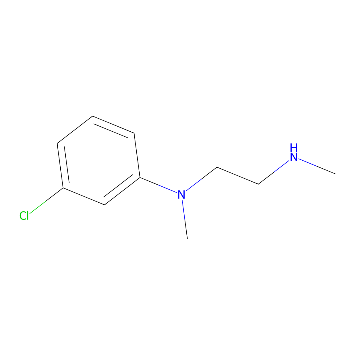 3-chloro-N-methyl-N-[2-(methylamino)ethyl]aniline molecular structure, CAS 103441-56-1
