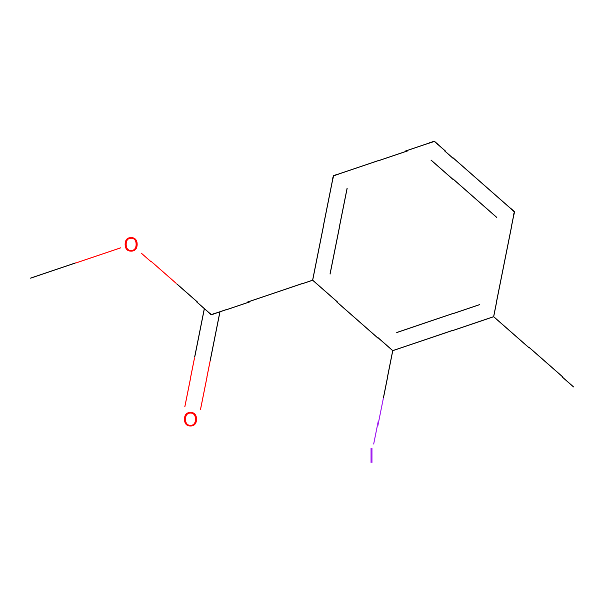 Methyl 2-iodo-3-methylbenzoate molecular structure, CAS 103441-60-7
