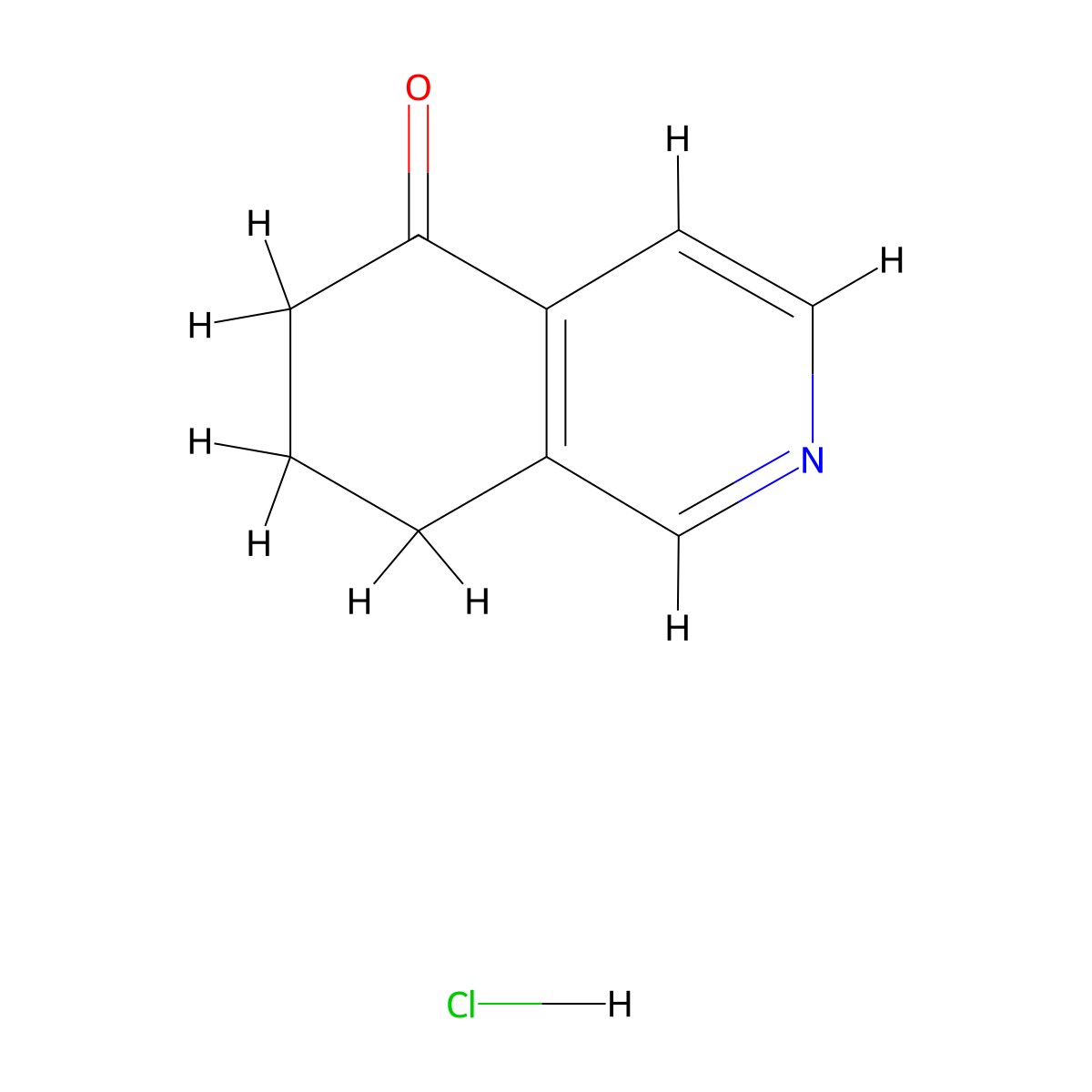 5,6,7,8-Tetrahydroisoquinolin-5-one hydrochloride molecular structure, CAS 103441-65-2
