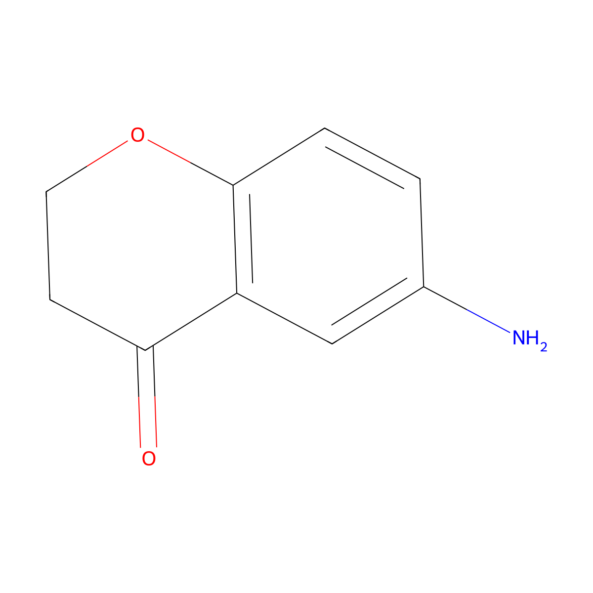 6-Amino-2,3-dihydro-4H-1-benzopyran-4-one molecular structure, CAS 103441-69-6