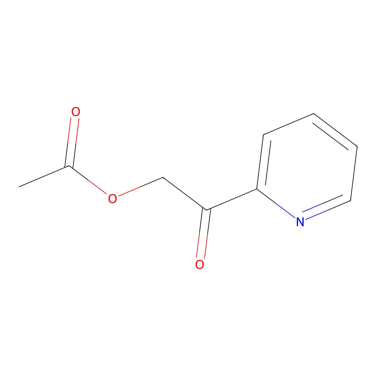 2-Oxo-2-(2-pyridyl)ethyl Acetate molecular structure, CAS 103441-80-1