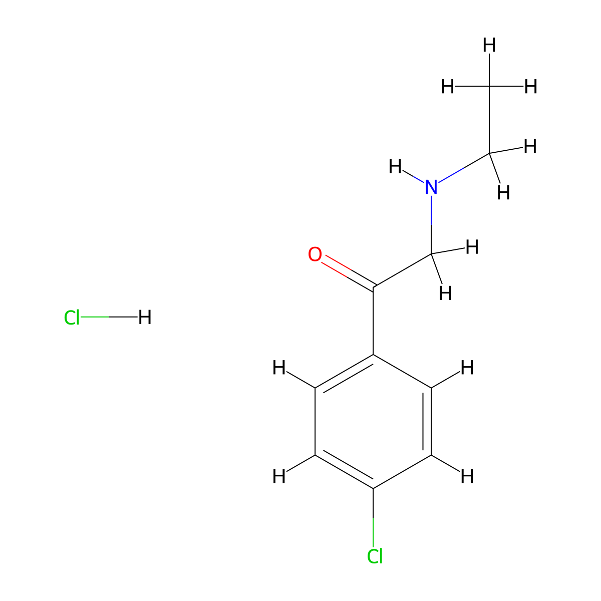 1-(4-Chlorophenyl)-2-(ethylamino)ethan-1-one hydrochloride molecular structure, CAS 103441-91-4