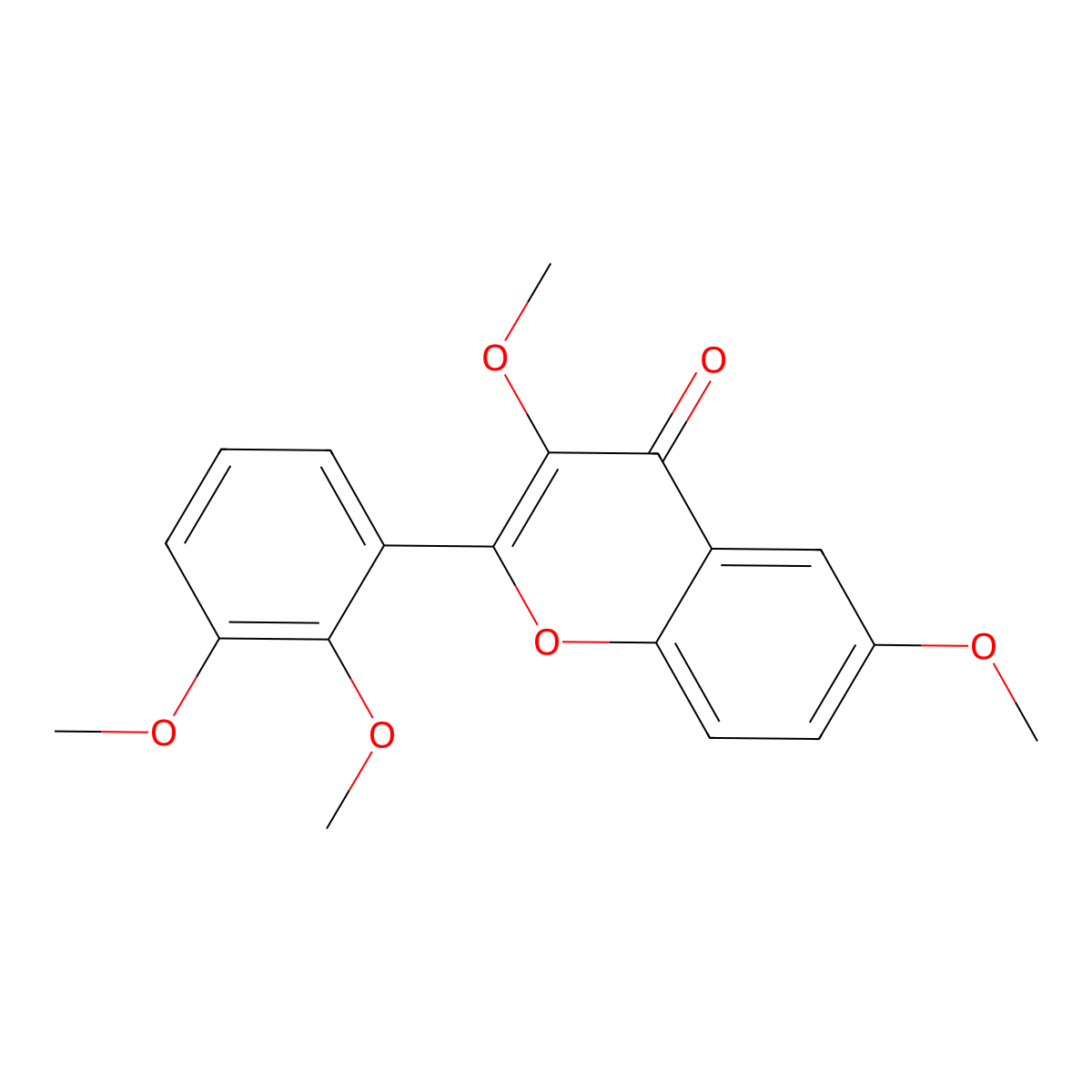 3,6,2',3'-Tetramethoxyflavone molecular structure, CAS 103441-92-5