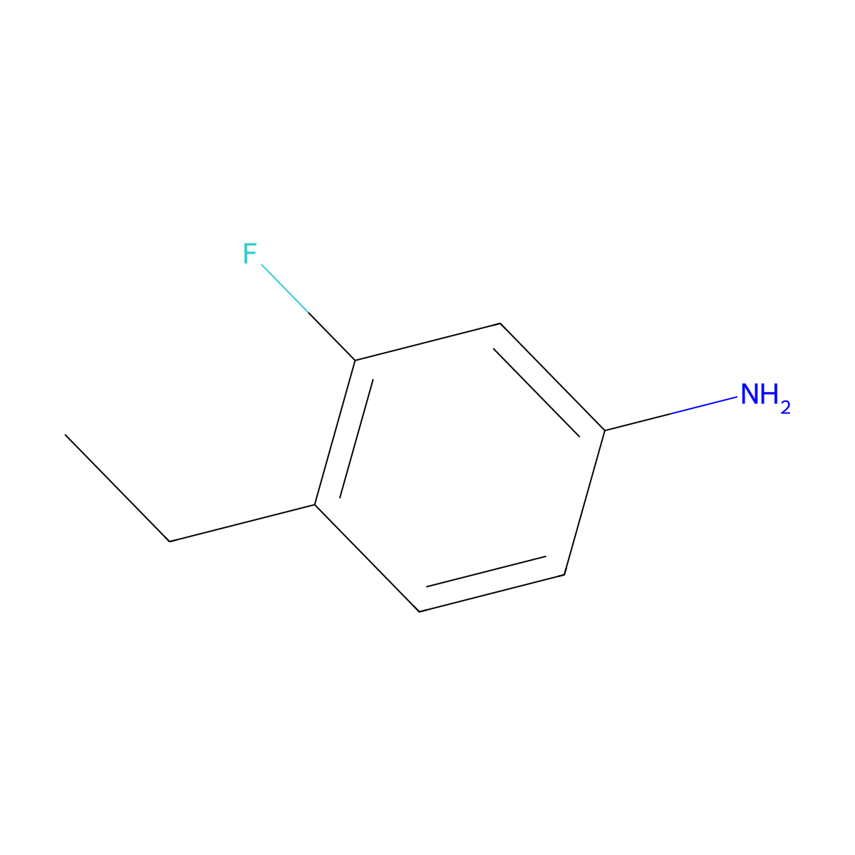 4-Ethyl-3-fluoroaniline molecular structure, CAS 1034497-92-1