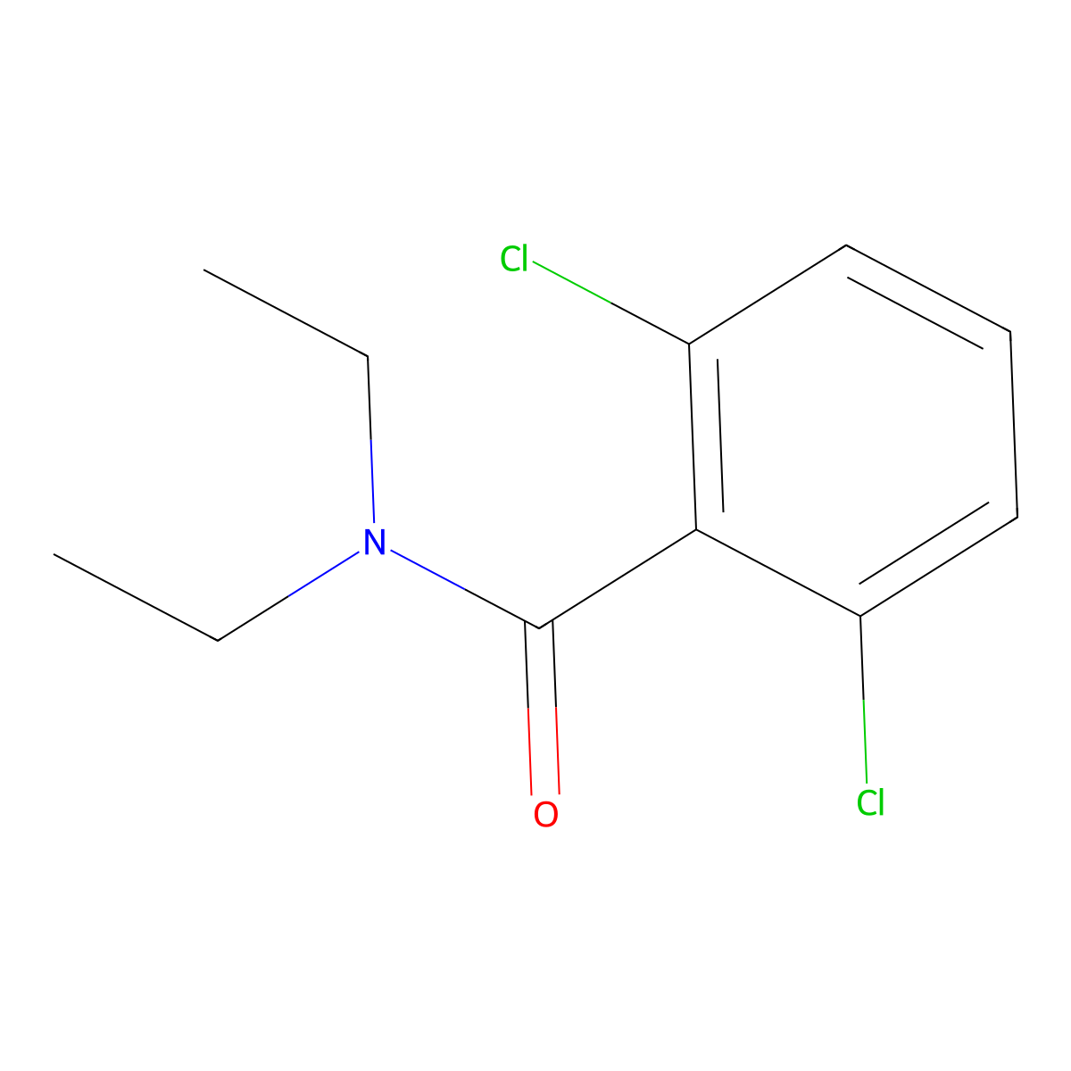Benzamide, 2,6-dichloro-N,N-diethyl- molecular structure, CAS 10345-78-5