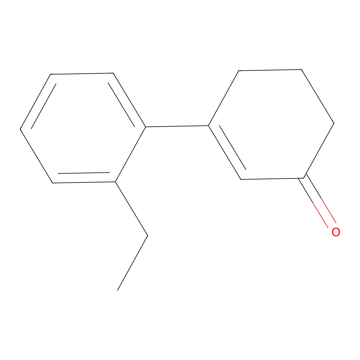 3-(2-Ethylphenyl)-2-cyclohexen-1-one molecular structure, CAS 10345-88-7
