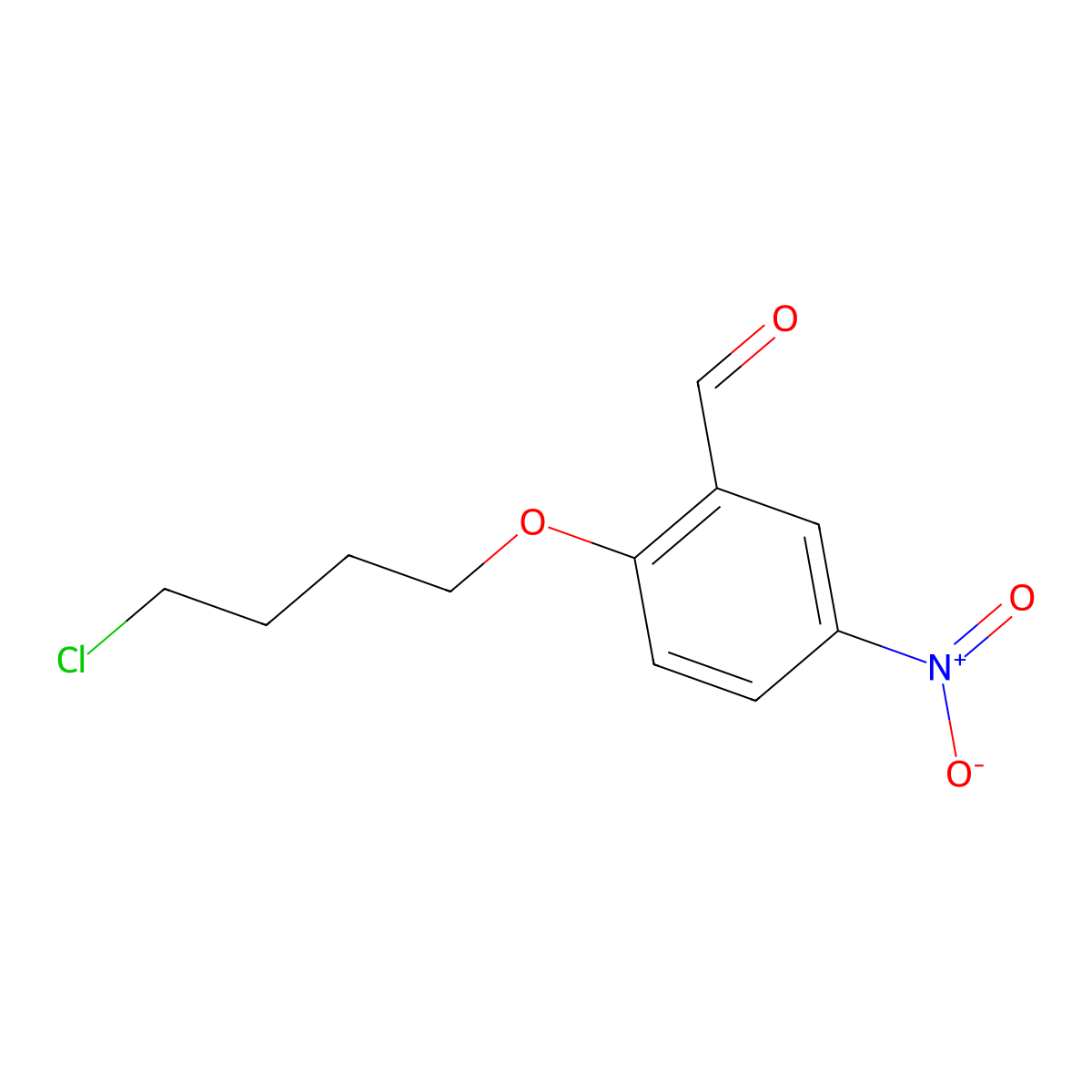 2-(4-Chlorobutoxy)-5-nitrobenzaldehyde molecular structure, CAS 103455-90-9