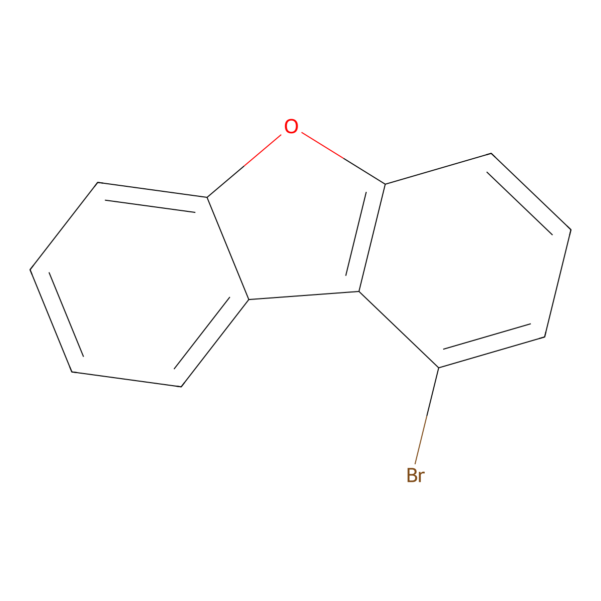 1-Bromodibenzofuran molecular structure, CAS 103456-35-5