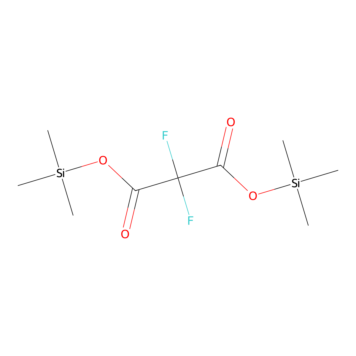 Bis(trimethylsilyl) 2,2-difluoropropanedioate molecular structure, CAS 1034564-84-5