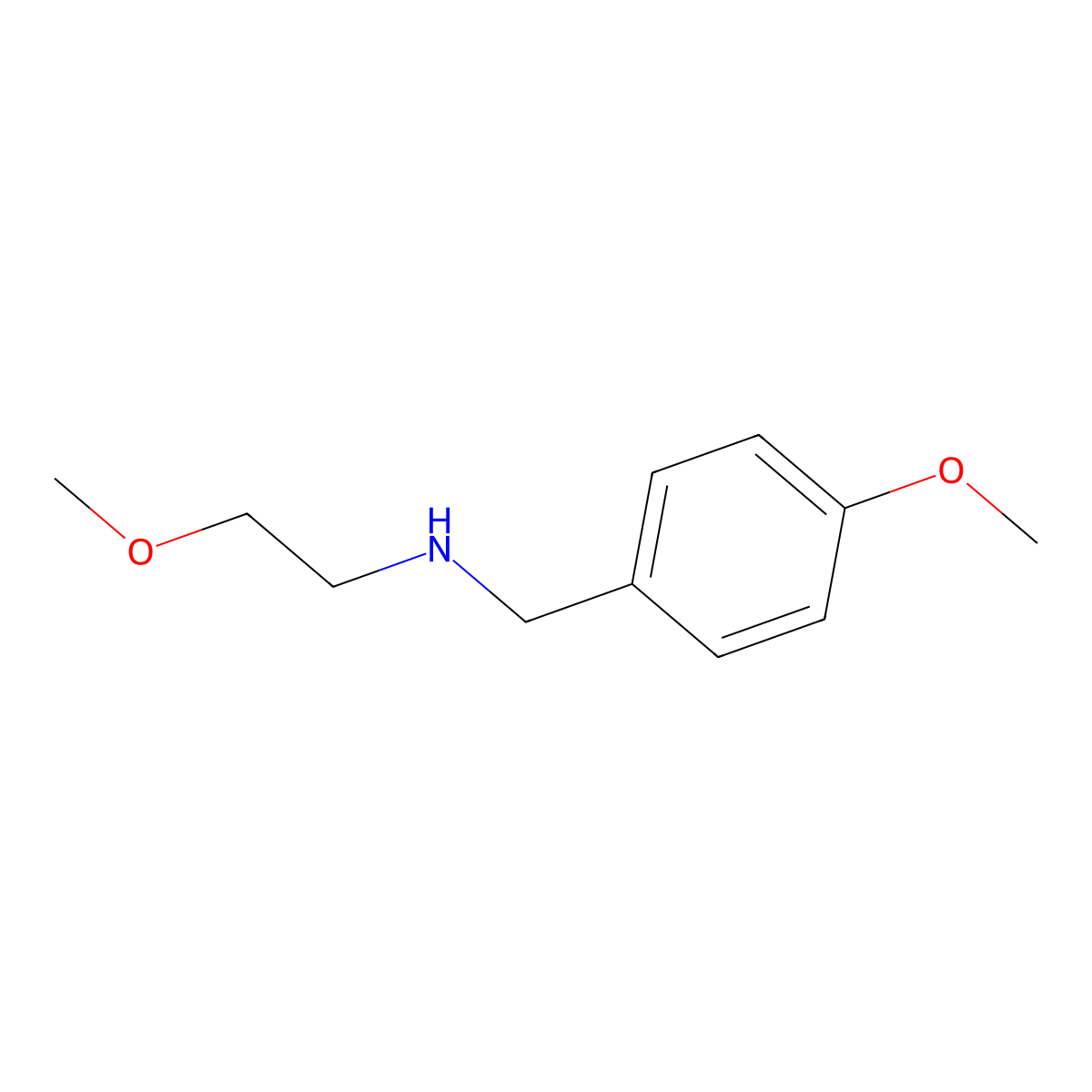 (2-Methoxyethyl)[(4-methoxyphenyl)methyl]amine molecular structure, CAS 103464-79-5
