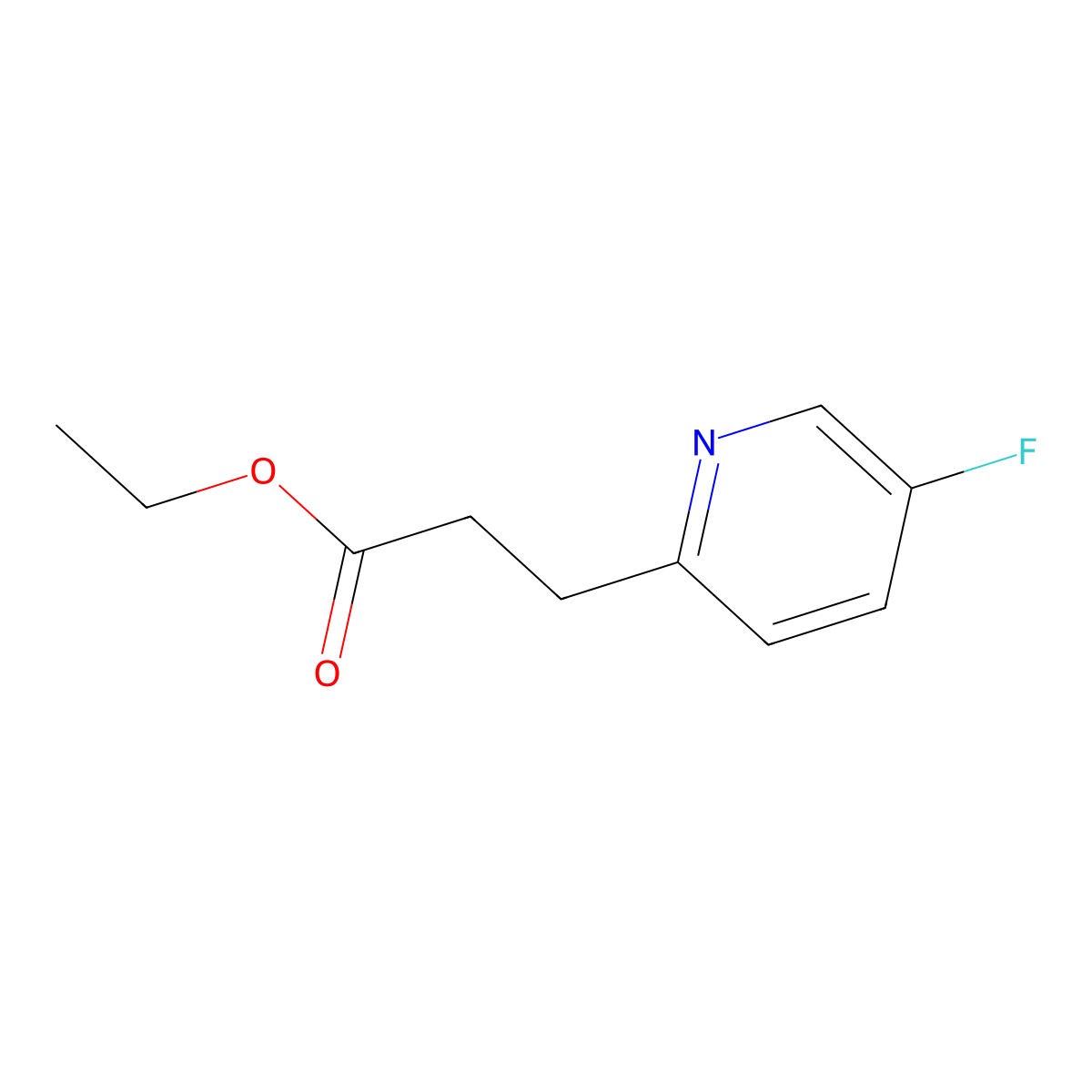 3-(5-Fluoropyridin-2-yl)propionic acid ethyl ester molecular structure, CAS 1034653-57-0