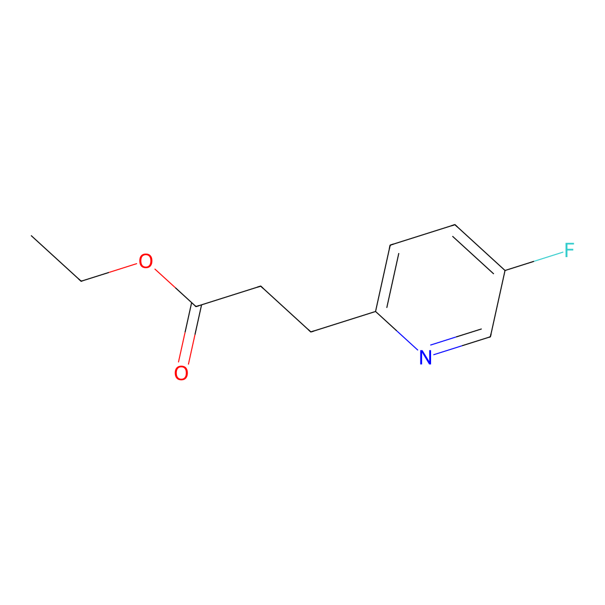 3-(5-Fluoropyridin-2-yl)propionic acid ethyl ester molecular structure, CAS 1034653-57-0