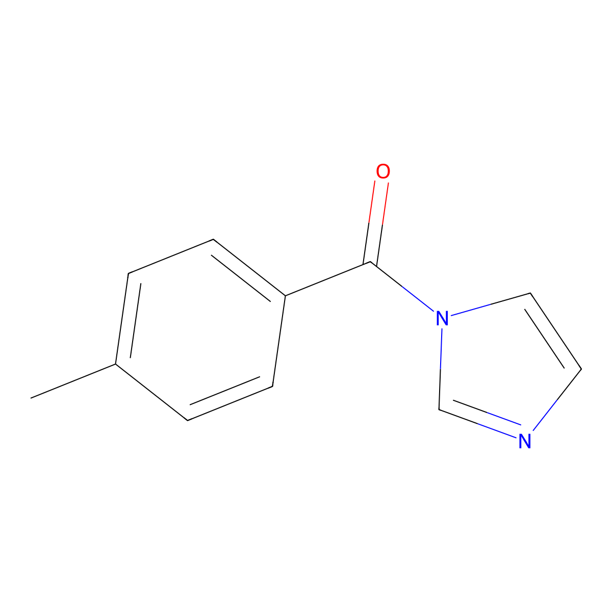 1-(4-methylbenzoyl)-1H-imidazole molecular structure, CAS 10347-11-2