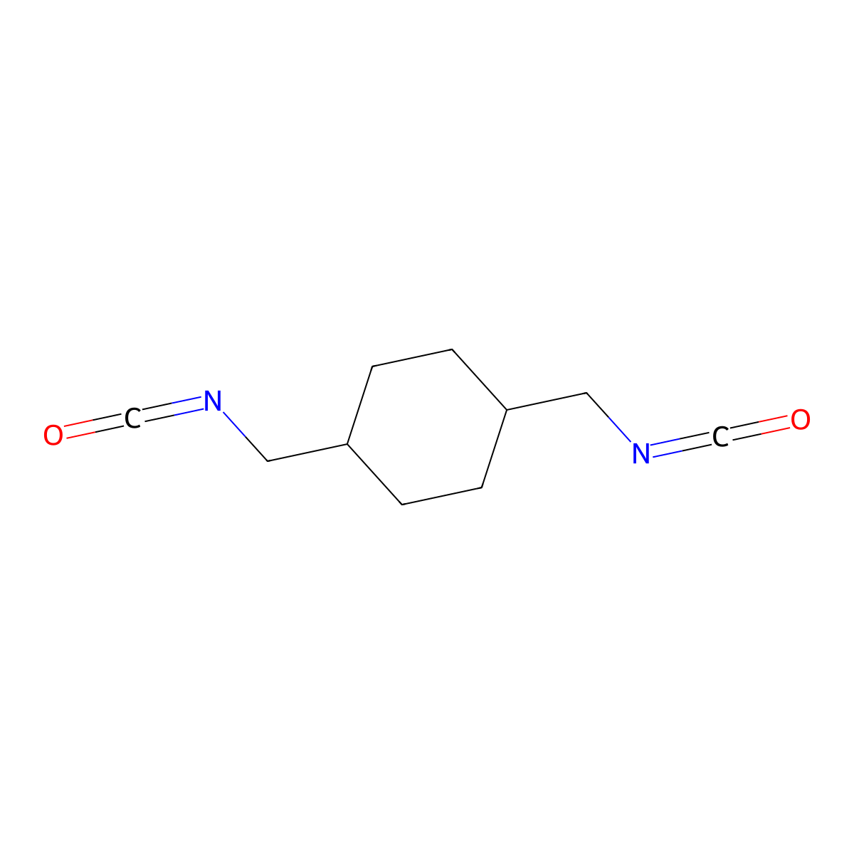 1,4-Bis(isocyanatomethyl)cyclohexane molecular structure, CAS 10347-54-3