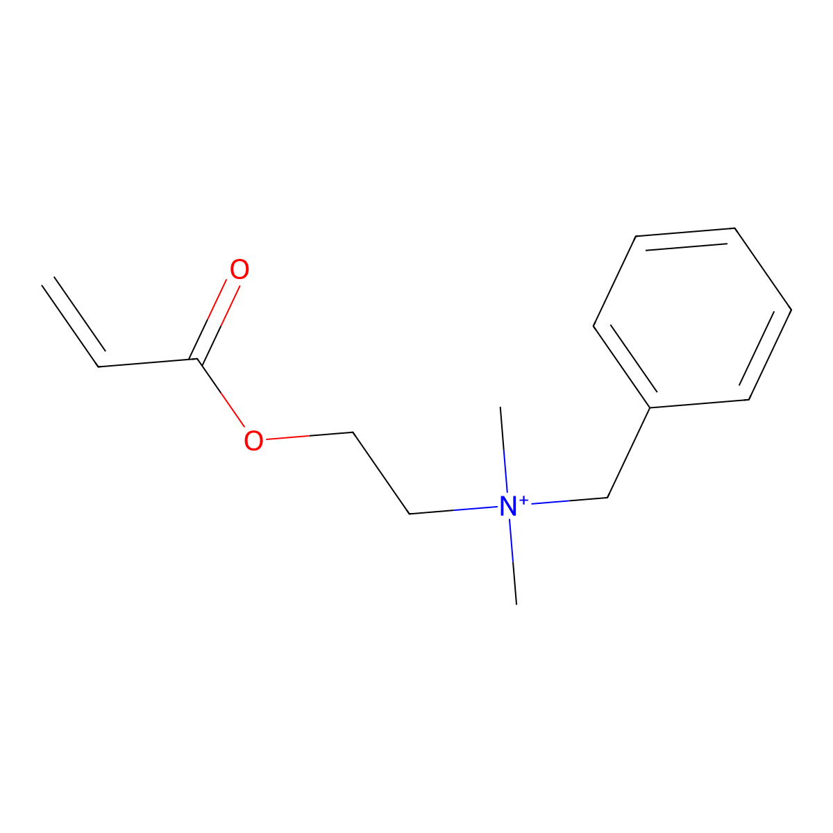 2-(Acryloyloxy)-N-benzyl-N,N-dimethylethanaminium molecular structure, CAS 103471-21-2