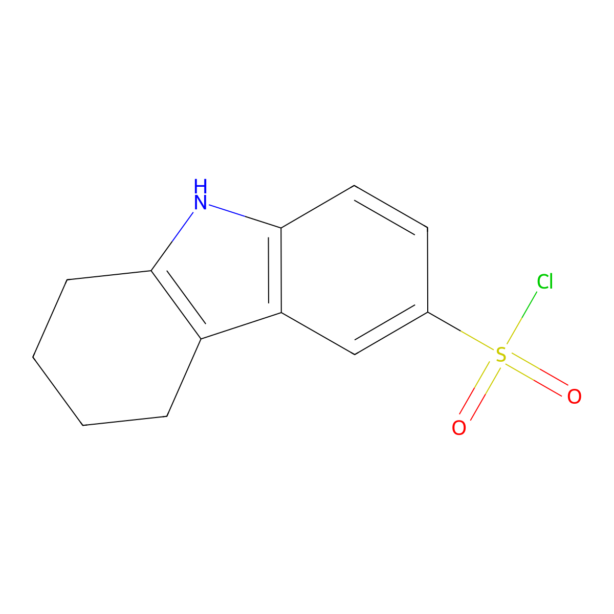 2,3,4,9-Tetrahydro-1H-carbazole-6-sulfonyl chloride molecular structure, CAS 1034734-66-1