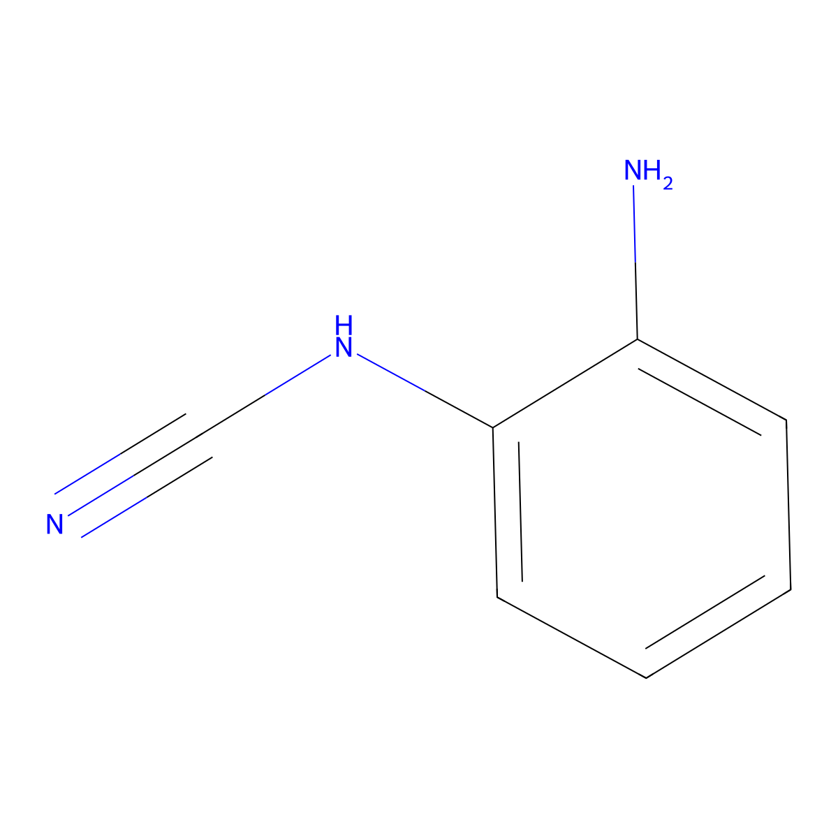 2-Aminophenylcyanamide molecular structure, CAS 1034738-35-6