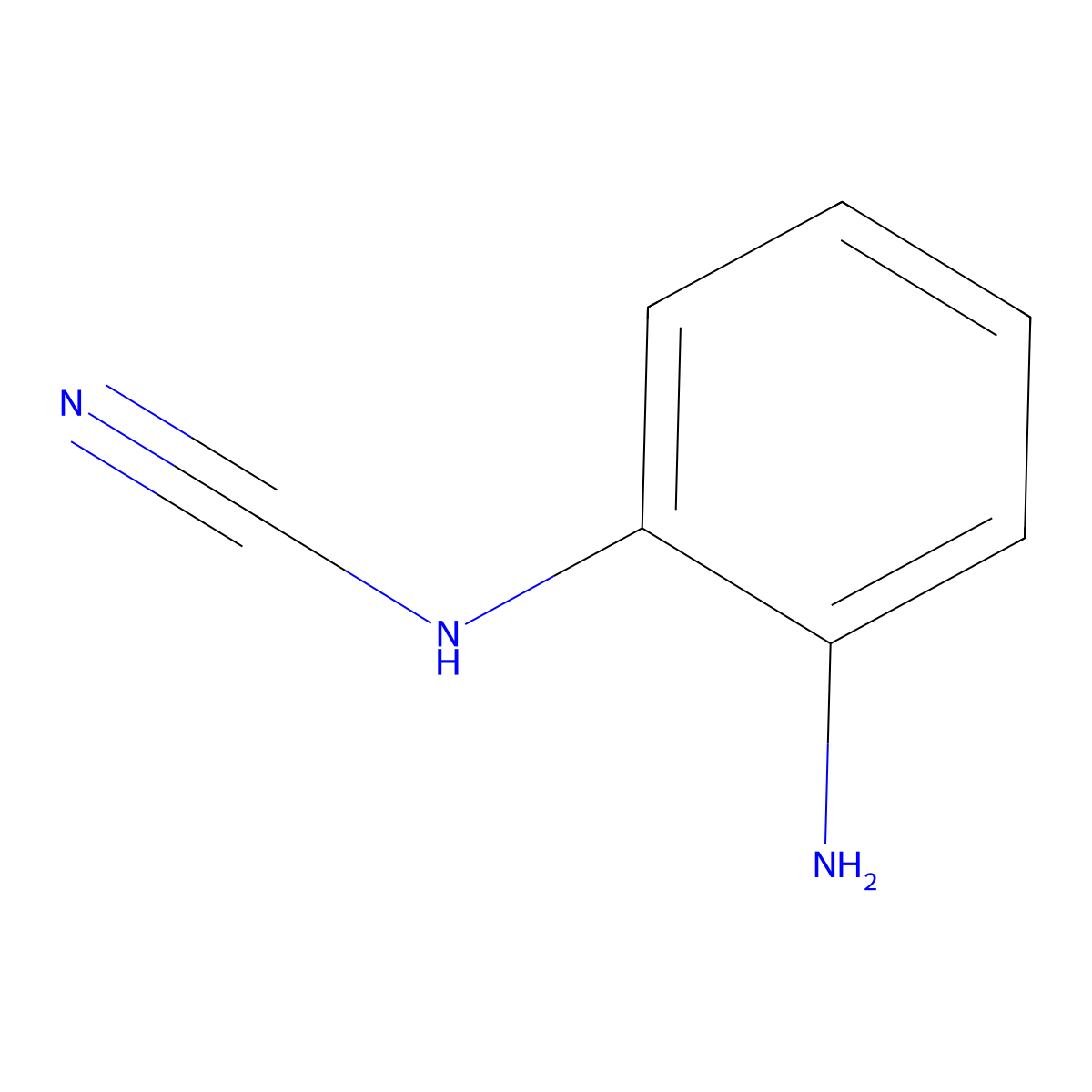 2-Aminophenylcyanamide molecular structure, CAS 1034738-35-6