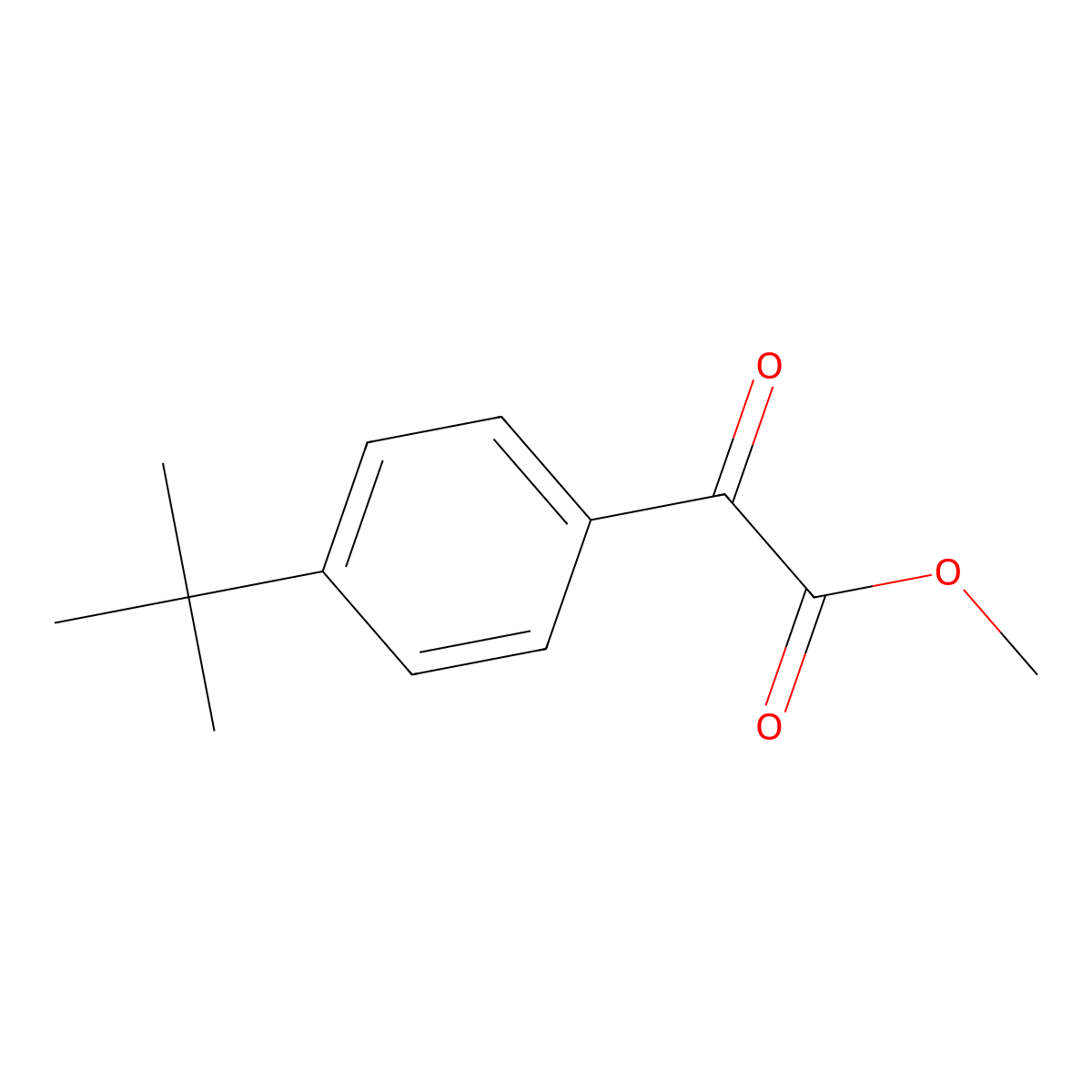 Methyl 4-tert-butylbenzoylformate molecular structure, CAS 1034854-37-9