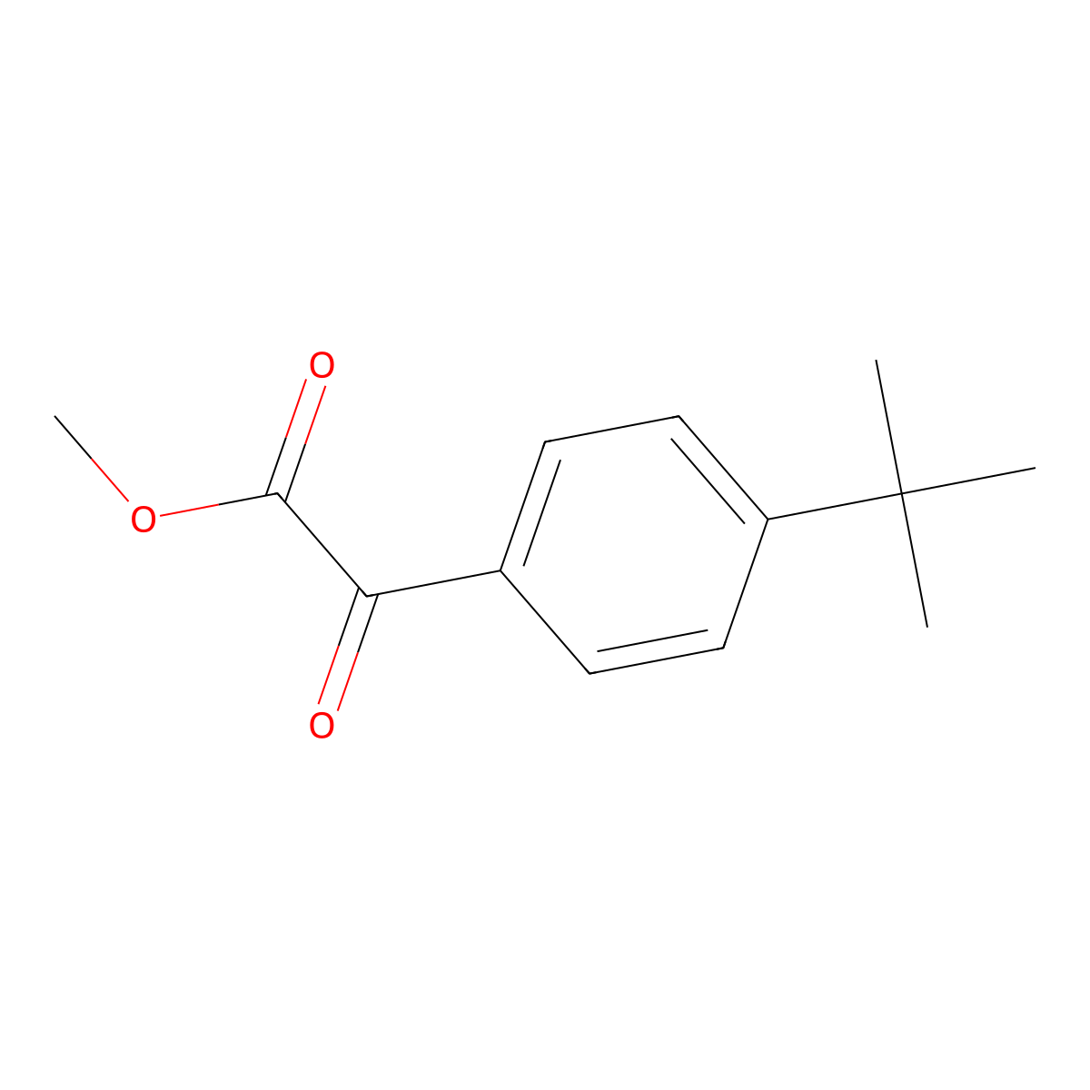 Methyl 4-tert-butylbenzoylformate molecular structure, CAS 1034854-37-9