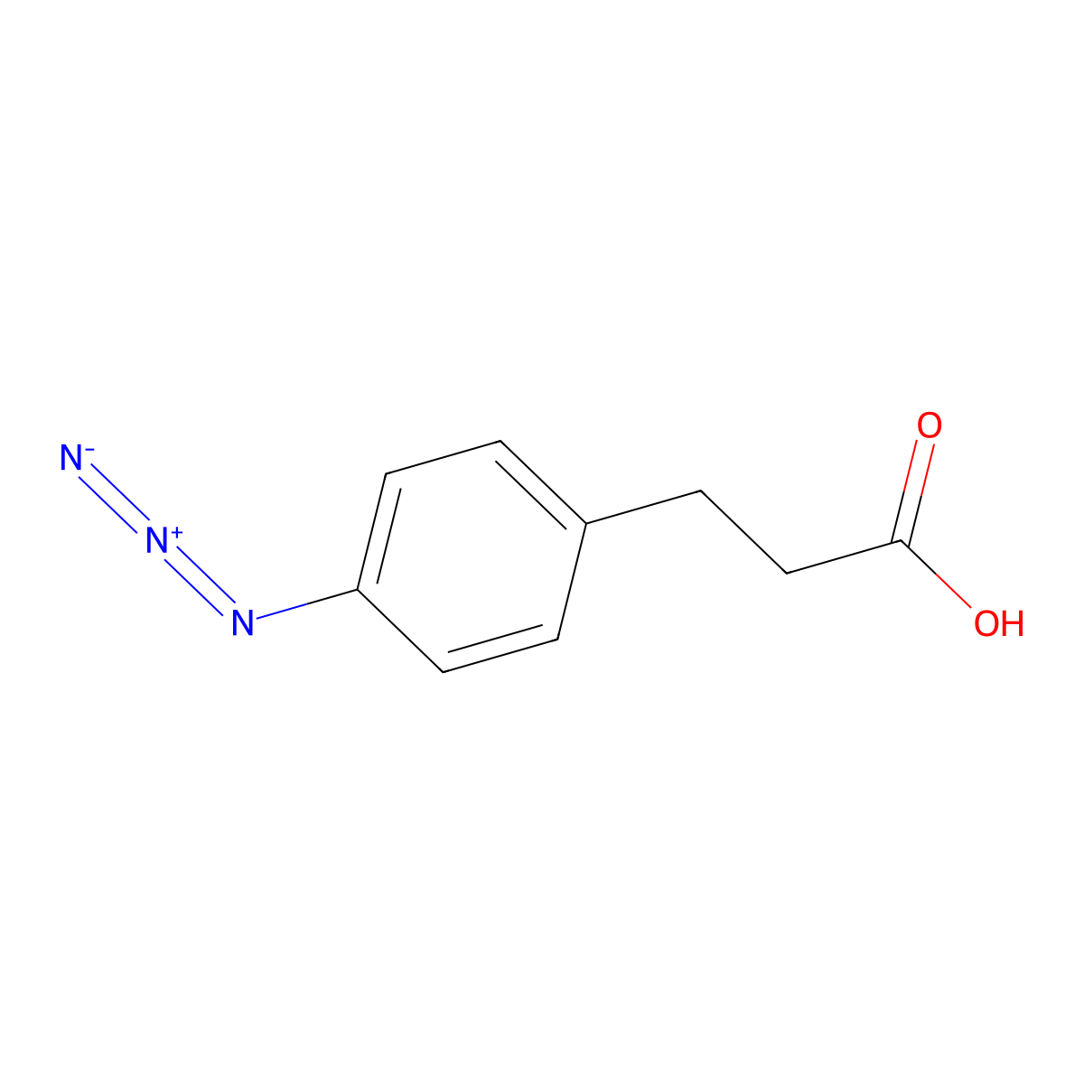 3-(4-Azidophenyl)propionic acid molecular structure, CAS 103489-31-2
