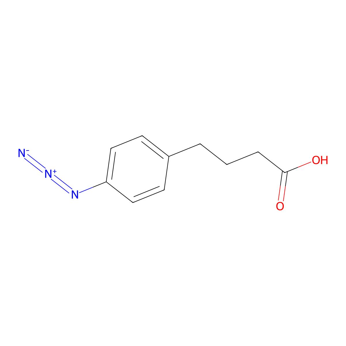 4-(4-Azidophenyl)butyric acid molecular structure, CAS 103489-33-4