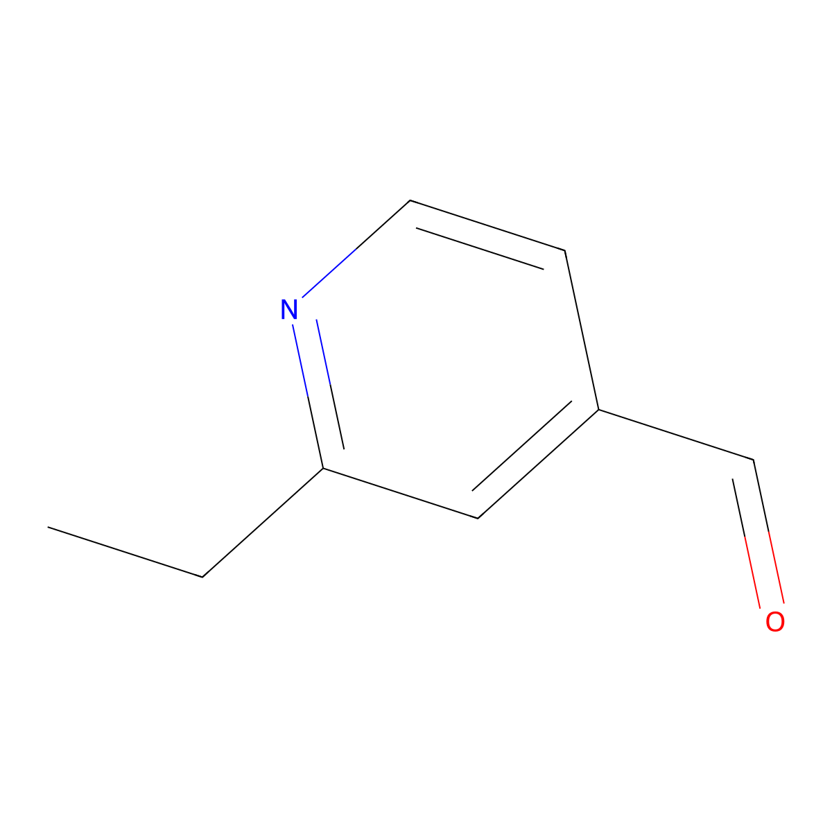 2-Ethylpyridine-4-carbaldehyde molecular structure, CAS 10349-60-7
