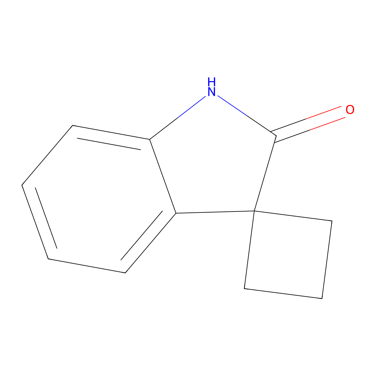 Spiro[cyclobutane-1,3'-indolin]-2'-one molecular structure, CAS 103490-52-4