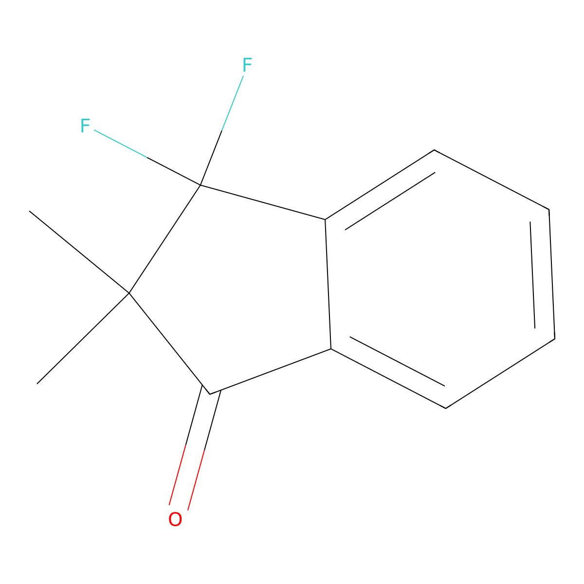 3,3-Difluoro-2,2-dimethyl-1-indanone molecular structure, CAS 1034921-55-5