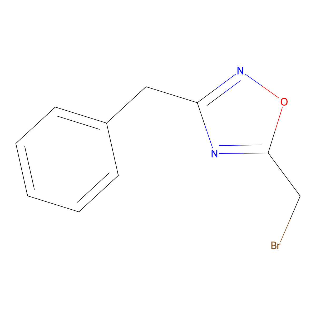 3-Benzyl-5-(bromomethyl)-1,2,4-oxadiazole molecular structure, CAS 103499-21-4