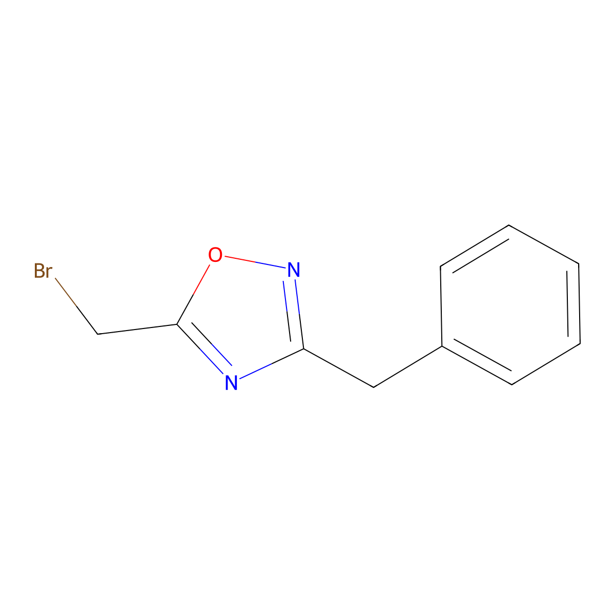 3-Benzyl-5-(bromomethyl)-1,2,4-oxadiazole molecular structure, CAS 103499-21-4
