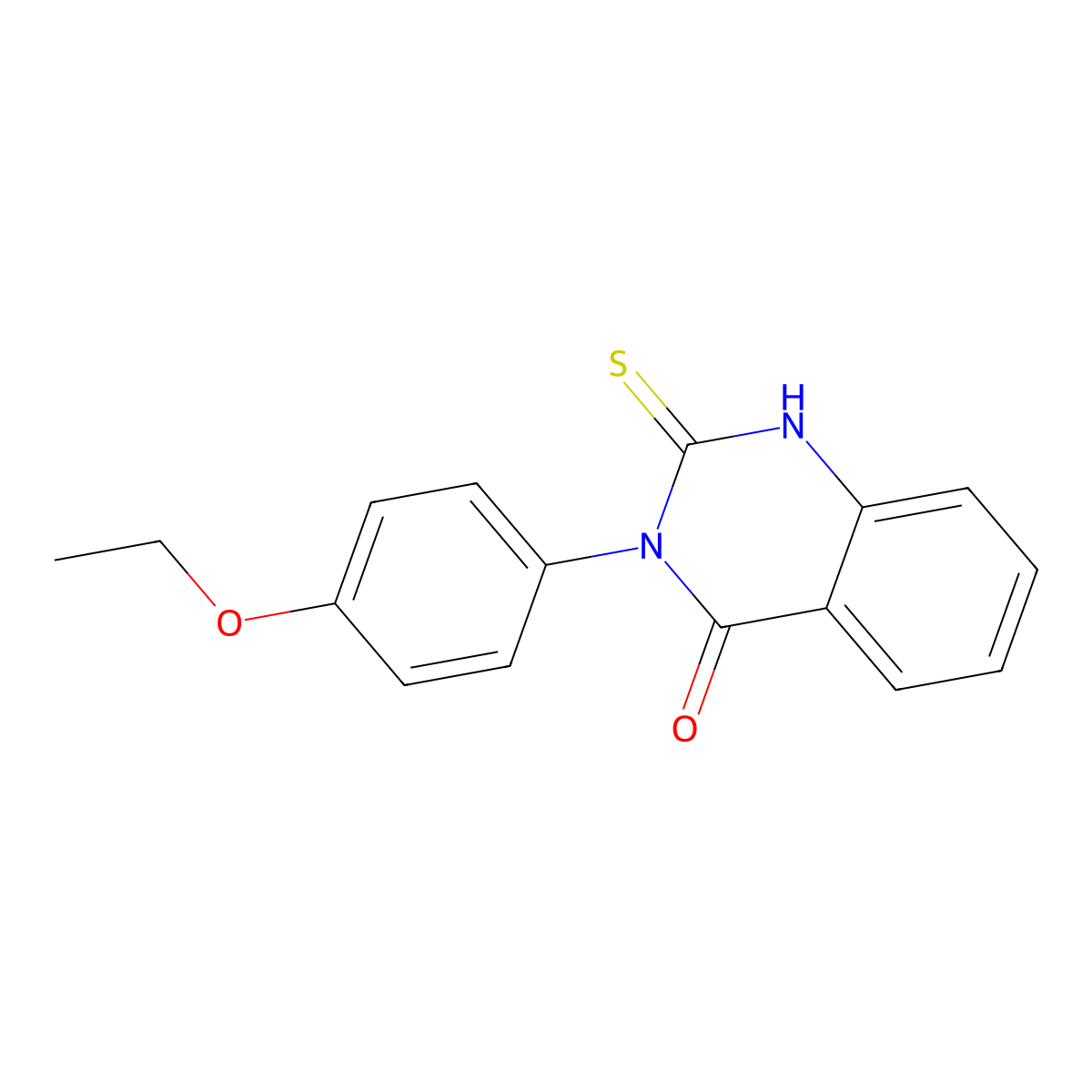 3-(4-Ethoxyphenyl)-2-sulfanylidene-2,3-dihydroquinazolin-4(1H)-one molecular structure, CAS 1035-51-4