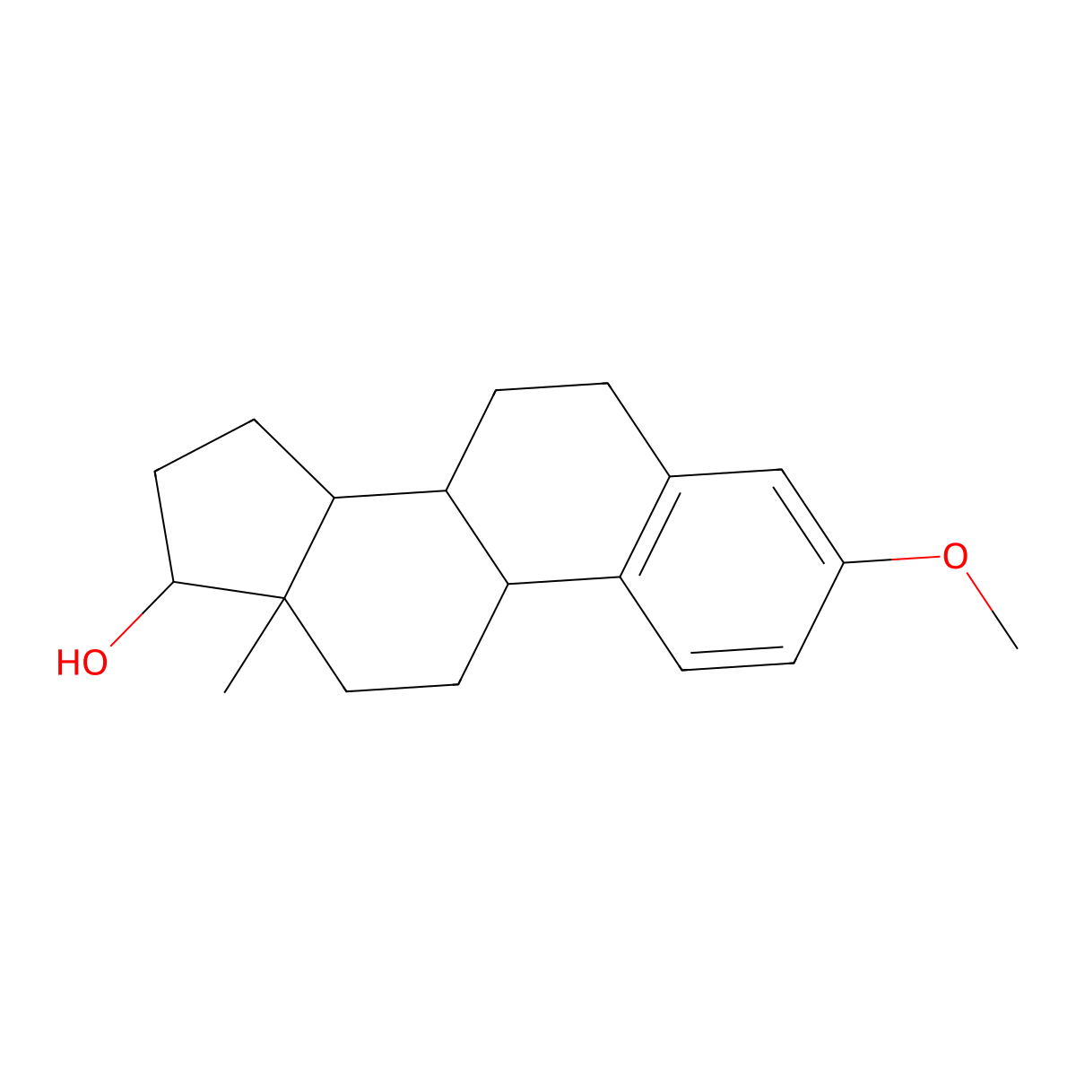 Estradiol 3-methyl ether molecular structure, CAS 1035-77-4