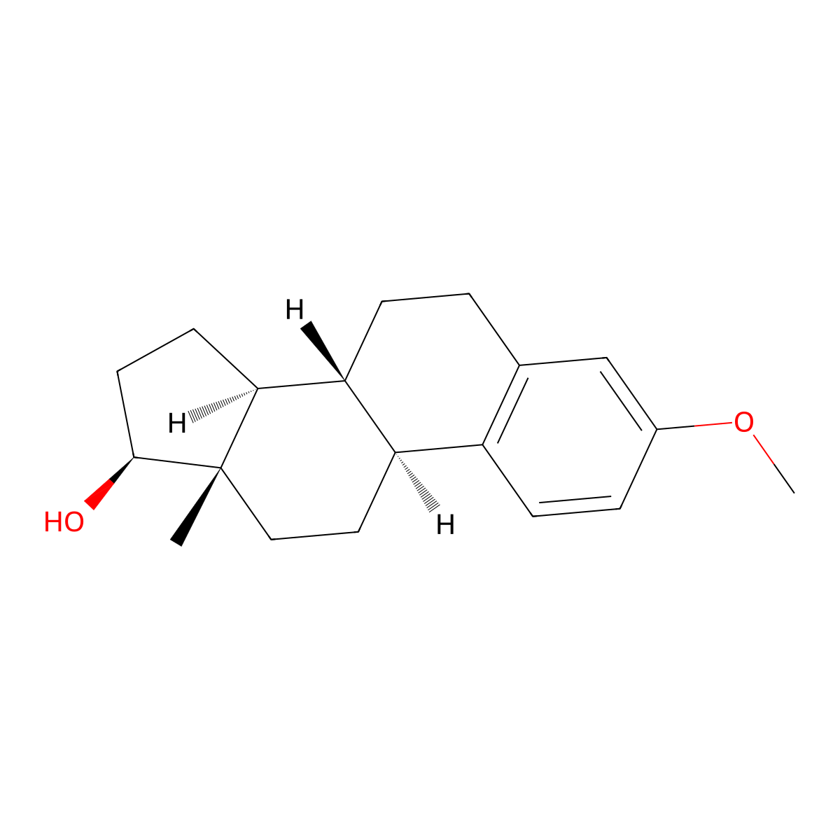 Estradiol 3-methyl ether molecular structure, CAS 1035-77-4