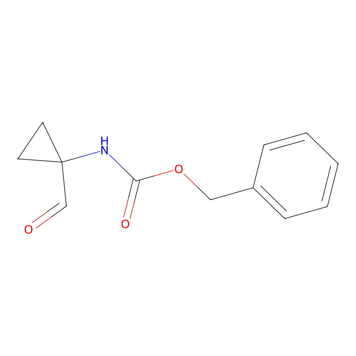 Benzyl (1-formylcyclopropyl)carbamate molecular structure, CAS 103500-23-8