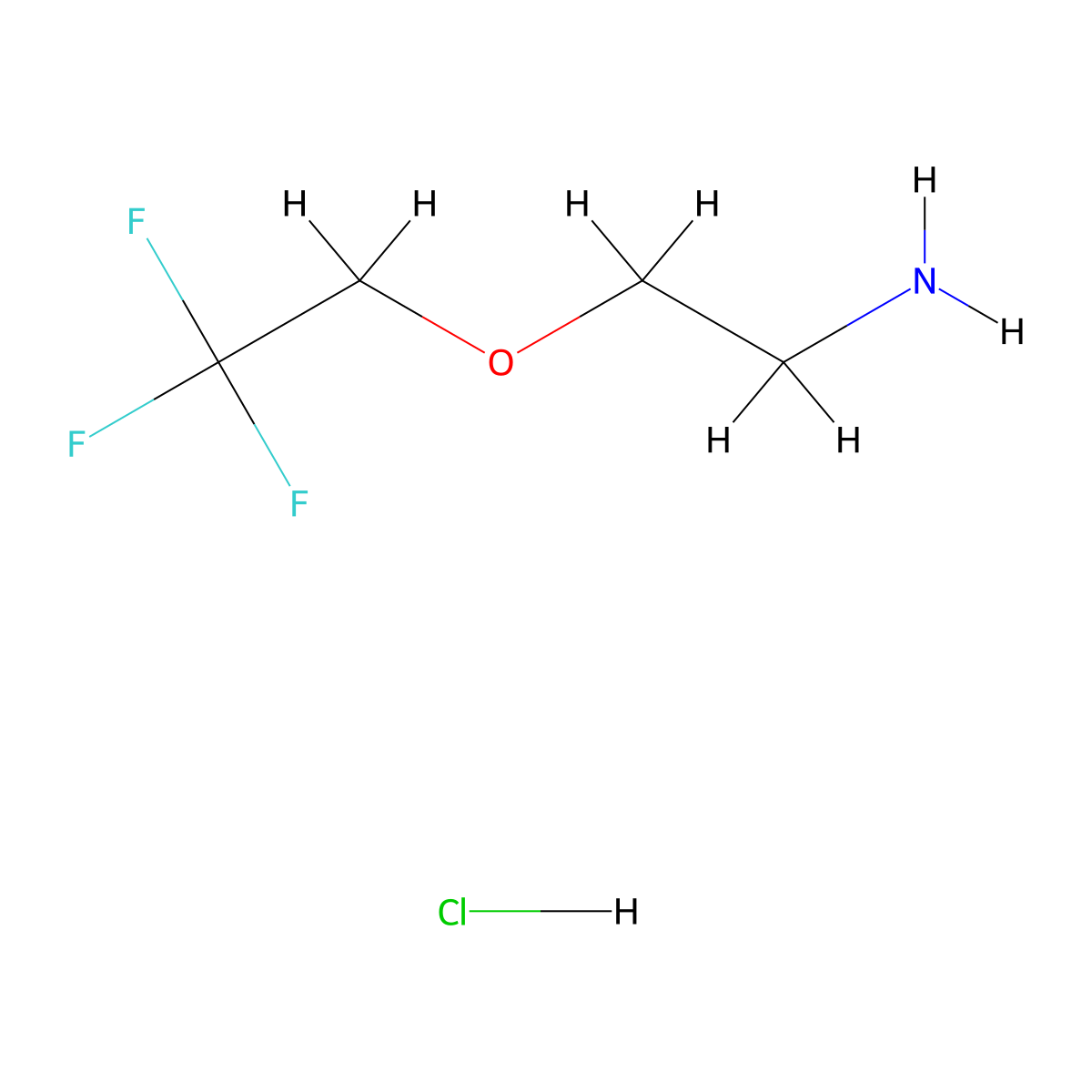 2-(2,2,2-Trifluoroethoxy)ethanamine hydrochloride molecular structure, CAS 1035041-75-8