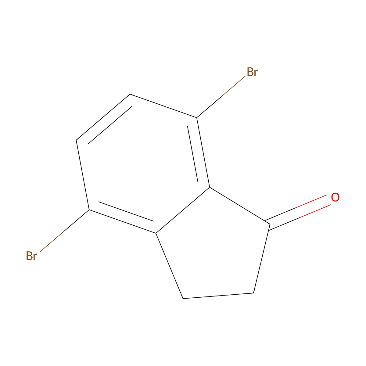 4,7-Dibromo-2,3-dihydro-1H-inden-1-one molecular structure, CAS 103515-98-6