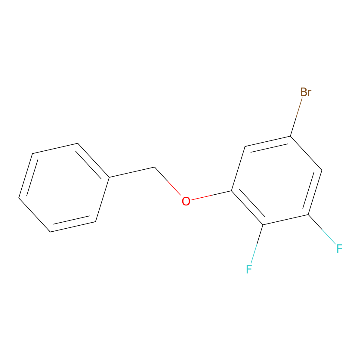 1-Bromo-3-benzyloxy-4,5-difluorobenzene molecular structure, CAS 1035155-54-4