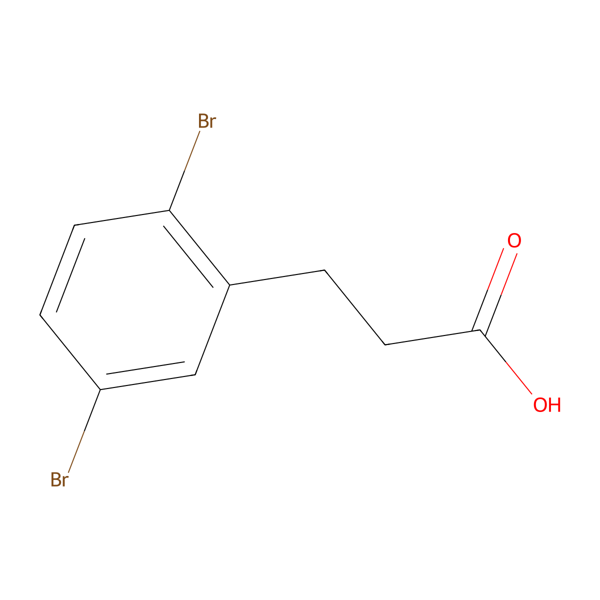 3-(2,5-Dibromophenyl)propanoic acid molecular structure, CAS 103516-05-8