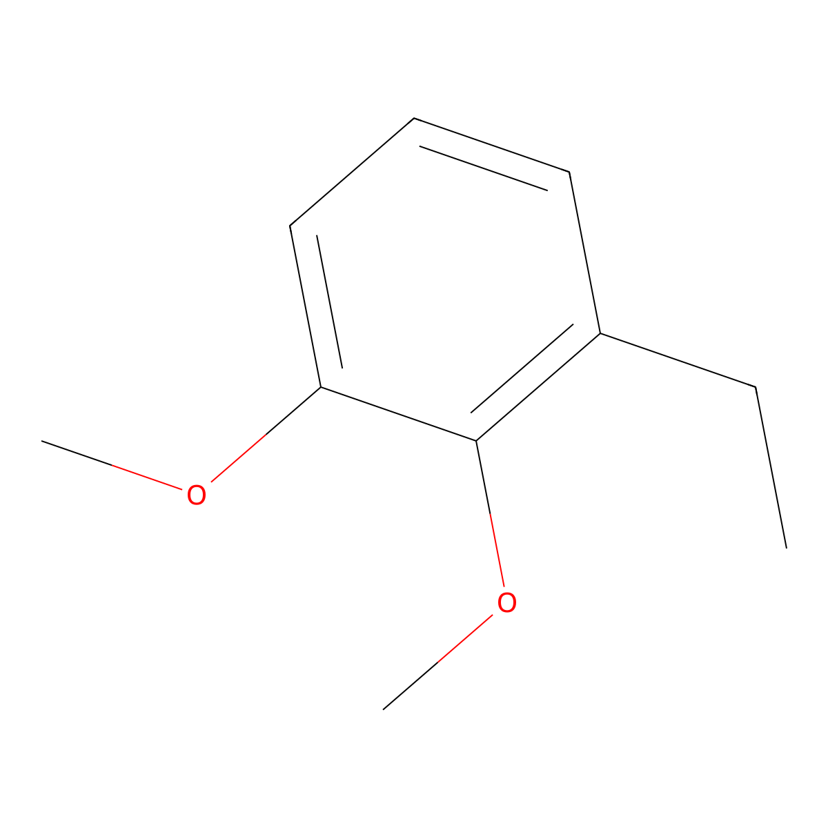 1-Ethyl-2,3-dimethoxybenzene molecular structure, CAS 103517-22-2