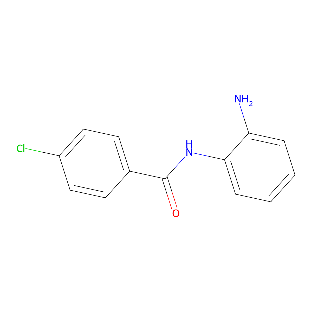 N-(2-aminophenyl)-4-chlorobenzamide molecular structure, CAS 103517-58-4