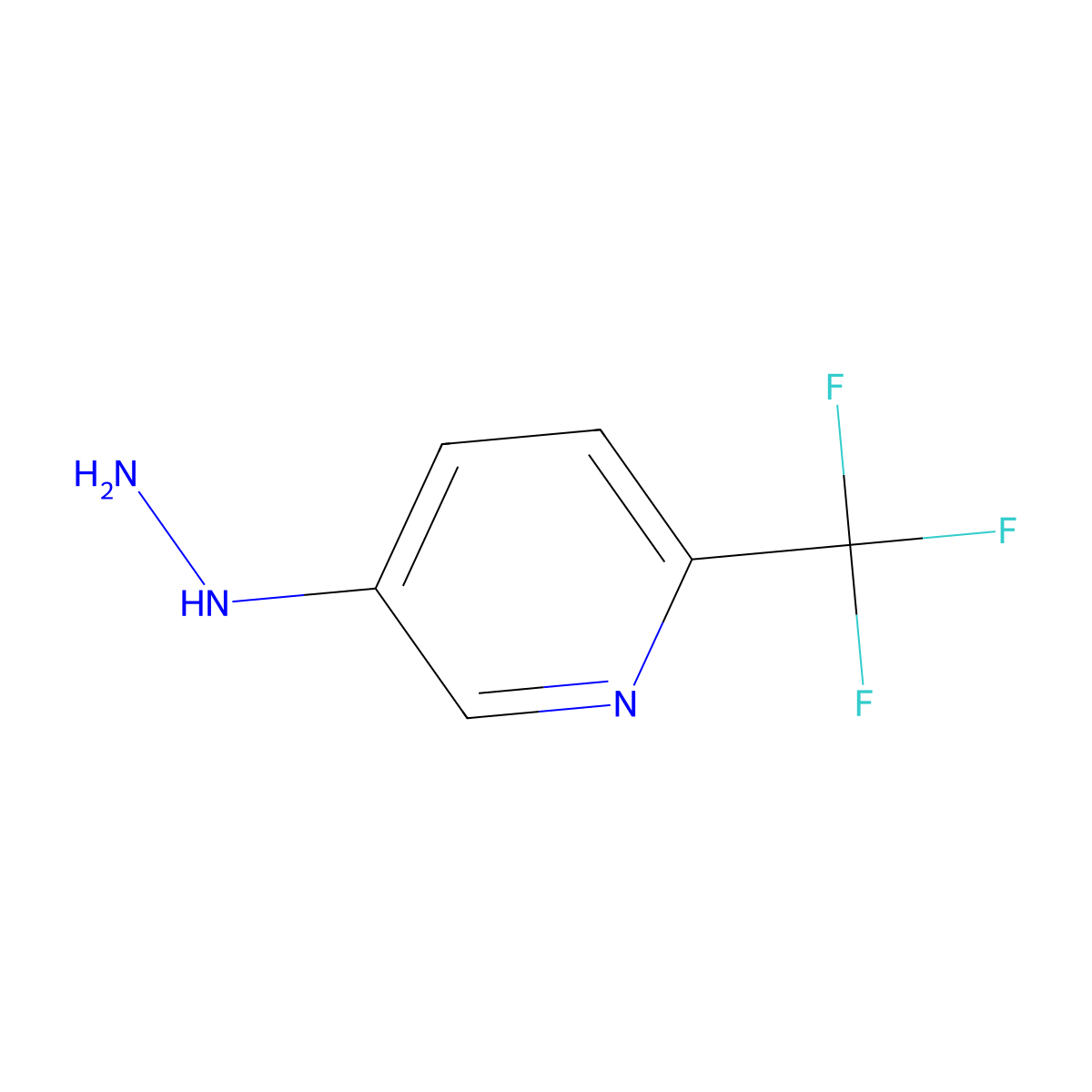 5-Hydrazinyl-2-(trifluoromethyl)pyridine molecular structure, CAS 1035173-53-5