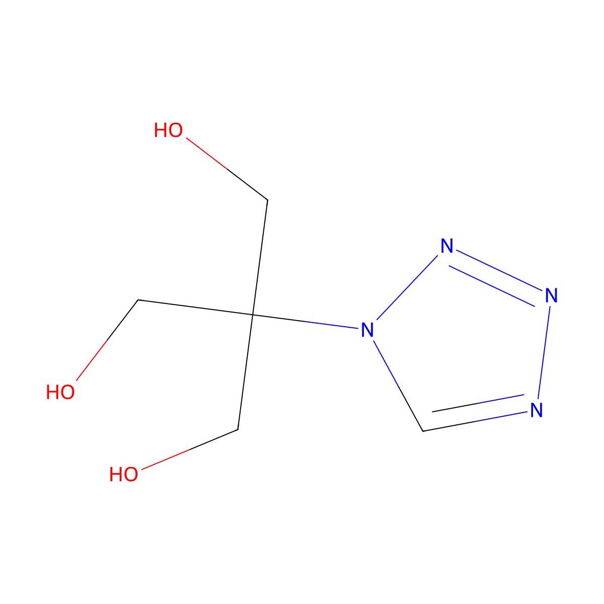 2-(Hydroxymethyl)-2-(tetrazol-1-yl)propane-1,3-diol molecular structure, CAS 103518-51-0