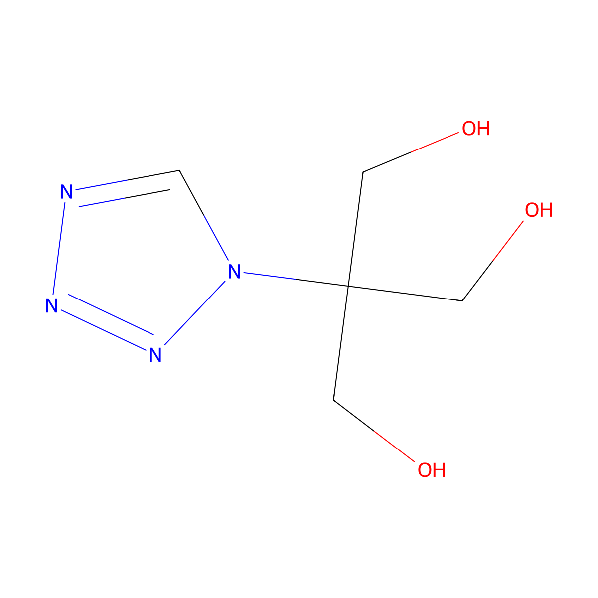 2-(Hydroxymethyl)-2-(tetrazol-1-yl)propane-1,3-diol molecular structure, CAS 103518-51-0